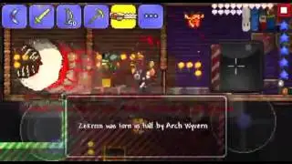 Terraria:the most epic eyeball twins fight ever( noob's view)