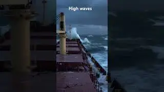 High waves #marineengineer #sailing #marineservices #oiltanker #ship #beingmariner