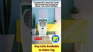 Crompton 88 L Desert Air Cooler with Honeycomb Cooling Pad (White, Teal, ACGC-DAC881) #cooler