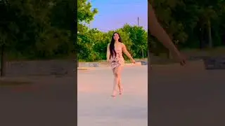 Pretty girl walking 