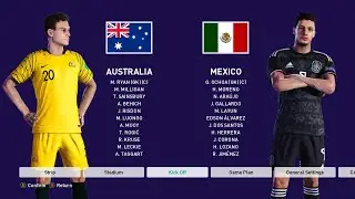 eFootball PES 2021 - Australia vs Mexico GAMEPLAY PC 2023