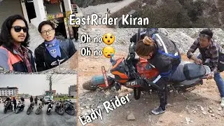 Lady Rider Sila Crashed her Bike😪 | Itahari to Kerabari to Jefale way | EastRider Kiran | Part 1