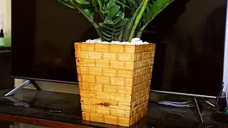 Build an flower pot strong and easy with simple joints // Creative woodworking from wood pallet