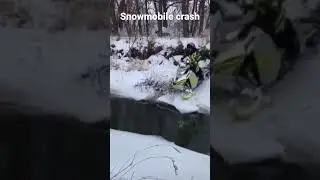 Big snowmobile crash