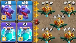 TH17 NEW ATTACK STRATEGY! Dragon With Invisible Spell : CLASH OF CLANS