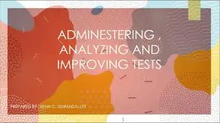 ASSESSMENT I: ITEM ANALYSIS