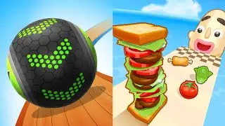 Going Balls vs Sandwich Runner - All Levels  Gameplay Android iOS YRCUS
