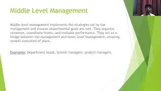 Management Levels and its Functions