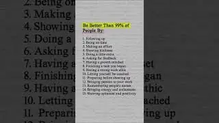 The 1% Success Habits You NEED To Adopt