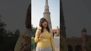 the Indian most viral location qutub minar #fodie #food #trending #viralnow #viraltoday