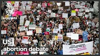 Tens of thousands of women march for abortion rights in US
