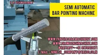 Semi Automatic Bar Pointing Machine I Hydraulic Pointing Machine #shorts #machine #turning #viral
