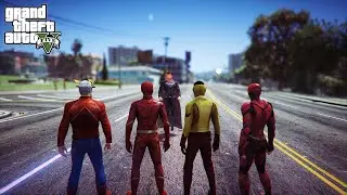 GTA 5 - The Flash Family VS Superman