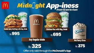 McDonald's Pakistan | Midnight Appi-ness | Midnight Hunger | Exclusive Deal