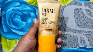 Product Review:- Lakmé 9 to 5 Sunscreen 🧴🌞|| # sunscreen #beautydiaries #myself 💕