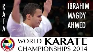 Ibrahim MAGDY of Egypt. Kata Unsu. Bronze Medal. 2014 World Karate Championships.