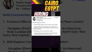 Construction /Engineering/Bim jobs/#noida  #Freshers/Hiring 2024🔥#jobs #mumbai#sds2#company#cairo