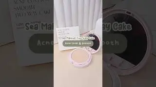 unboxing dan review tipis sea makeup two way cake!! coverage nampol dan acne prone friendly