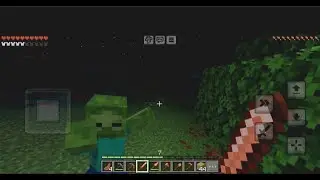 Fought with mobs, skeletons, creepers, spiders in one night challenge, Minecraft - #3
