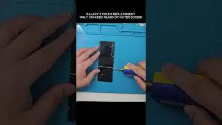 GALAXY Z FOLD3 REPLACEMENT ONLY CRACKED GLASS OF OUTER SCREEN #shorts #SAMSUNG #galaxyzfold3