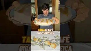 Tarta de caf&eacute; gigante proteica ￼🍰