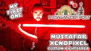 Padawan Outpost Mustafar Xenopixel Custom Lightsaber Unboxing
