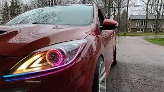 Mazdaspeed3 RGB Headlights! [stock retrofit]