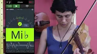 Como Afinar a Rabeca utilizando afinador - Afinação Pernambucana - Aula com Rebecca Rabeca