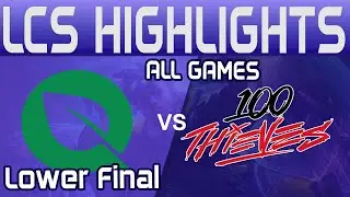 FLY vs 100 Highlights ALL GAMES | LCS Summer Playoffs 2024 | FlyQuest vs 100 Thieves