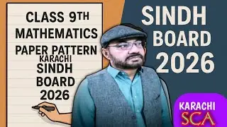 Class 9 New Mathematics Paper Pattern 2026 | Karachi Sindh Board || Shahid concept academy 