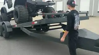 *Operational Video* (2021) 20 ft. Electric Tilt All Steel Car Hauler -Removable Fenders