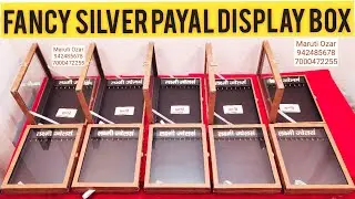 Fancy Silver Payal Box | Display Glass Box Payal Anklet | Payal display Box | 9424856378