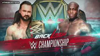 WWE Backlash 2020 Drew McIntyre vs Bobby Lashley Official Match Card