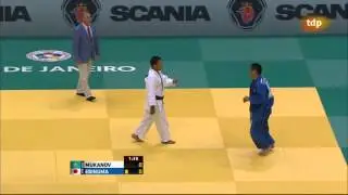 World Judo Championship 2013 Final -66 Kg EBINUMA (JAP) vs MUKANOV (KAZ)