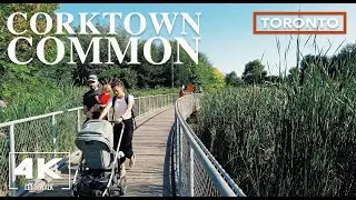 Toronto Corktown Common Virtual Walk2021 | 4K Downtown Travel Guide | Walking Tour with City Sounds