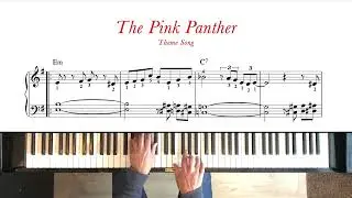 The Pink Panther - Theme Song | Early Intermediate Piano Tutorial + Sheet Music (Orig. arr.))