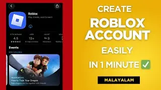 HOW TO CREATE ROBLOX ACCOUNT (2025) | Simple Sign Up Process Explained in Malayalam