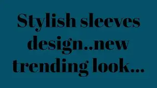 Trendy Sleeves Cutting & Stitching||Fashion Design Ideas||Rk stitching solution!!