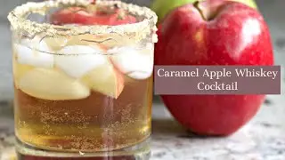 Caramel Apple Whiskey Cocktail