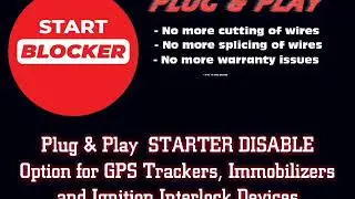 STARTBLOCKER Plug and Play GPS Tracker with Starter Disable