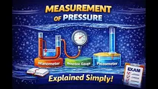 Pressure Measurement Methods/| Manometers & Gauges | Fluid Mechanics