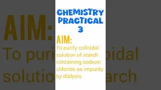 CBSE 12 CHEMISTRY PRACTICAL 3 ( ♫ i do not own this music) #cbse #cbsepracticals #cbseboards2026