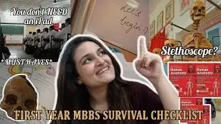 First Year MBBS Survival Checklist | Things You&rsquo;ll Regret Forgetting!