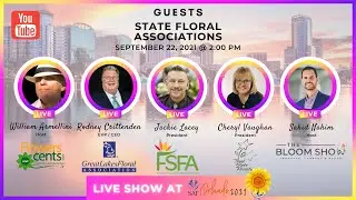 Live Show at SAF Orlando 2021 with 3 State Floral Associations