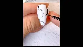 dIY Thunder lightning ⚡️ marble nailart 🌸 | #youtubeshorts #diynails #feed #viralshorts  #BGN