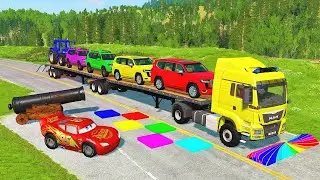 Flatbet Truck  with McQueen Pothole