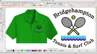 Bridgehampton Club Embroidery logo  for Polo Shirt  .