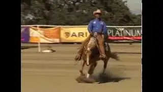 INCREDIBLE REINING SLIDES WITH FRECKLES GOT ASHINER AND MATT MILLS