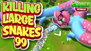 Snake Rivals - (Gameplay 308 Mix) - Kill the Big Snake 99 - Epic Kills - Zero to Hero