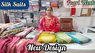Silk Suits Pearl Work Trending New Design